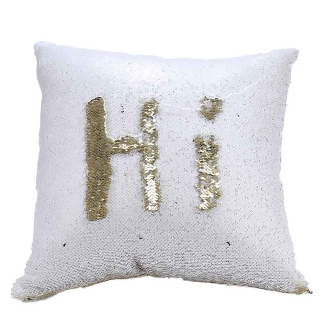 Online discount shop Australia - Household DIY Two Tone Glitter Sequins Throw Pillows Decorative Pillow Covers Sofa Bed