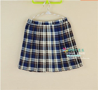 Online discount shop Australia - Kawaii Campus style Women's Uniforms Skirt For Women Students High Quality High waist Plaid pleated skirts