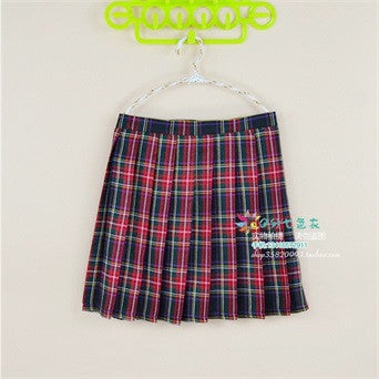 Online discount shop Australia - Kawaii Campus style Women's Uniforms Skirt For Women Students High Quality High waist Plaid pleated skirts