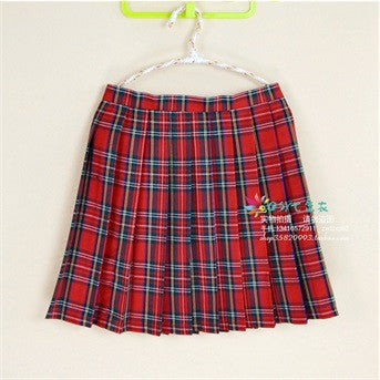 Online discount shop Australia - Kawaii Campus style Women's Uniforms Skirt For Women Students High Quality High waist Plaid pleated skirts