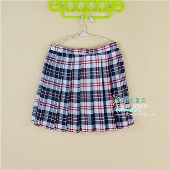 Online discount shop Australia - Kawaii Campus style Women's Uniforms Skirt For Women Students High Quality High waist Plaid pleated skirts