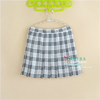 Online discount shop Australia - Kawaii Campus style Women's Uniforms Skirt For Women Students High Quality High waist Plaid pleated skirts