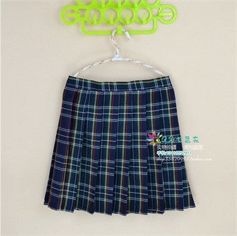 Online discount shop Australia - Kawaii Campus style Women's Uniforms Skirt For Women Students High Quality High waist Plaid pleated skirts