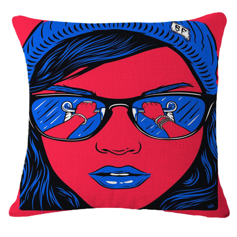 Online discount shop Australia - Decorative Pillows Cushion Pop Animation Art Cushions Home Decor Roy Lichtenstein Pop Art Painting tears woman