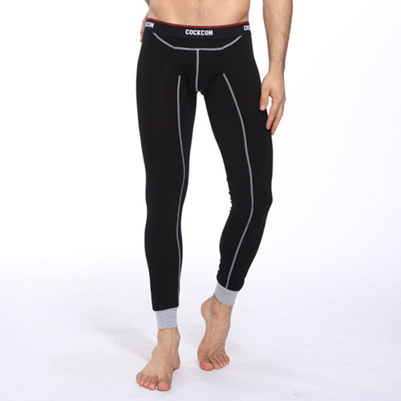 Online discount shop Australia - Mens Fleece Thermal Underwear New Warm Cotton Sexy Thermo Underwear Man Long John Underpants M-XXL