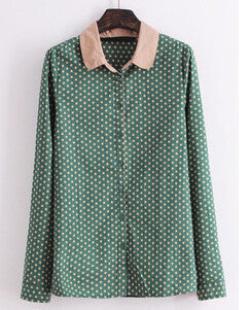 Online discount shop Australia - Ladies Blouses & Shirts Women Blouse Shirt Cotton Clothing Body Polka Dot Female Shirts Vintage casual