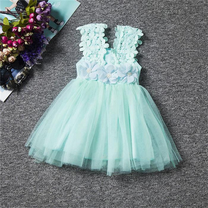 Online discount shop Australia - Baby Girl Dress Lace Strap Children Kids Cotton Toddler Clothes Princess Lovely Party Dress For Girls Ceremonies Birthday
