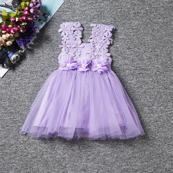 Online discount shop Australia - Baby Girl Dress Lace Strap Children Kids Cotton Toddler Clothes Princess Lovely Party Dress For Girls Ceremonies Birthday