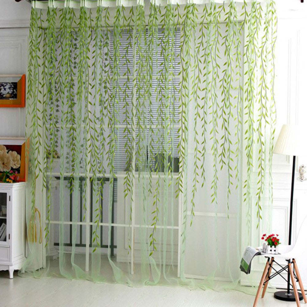 Online discount shop Australia - Home Textile Tree Willow Curtains Blinds Voile Tulle Room Curtain Sheer Panel Drapes for bedroom living room kitchen cortinas
