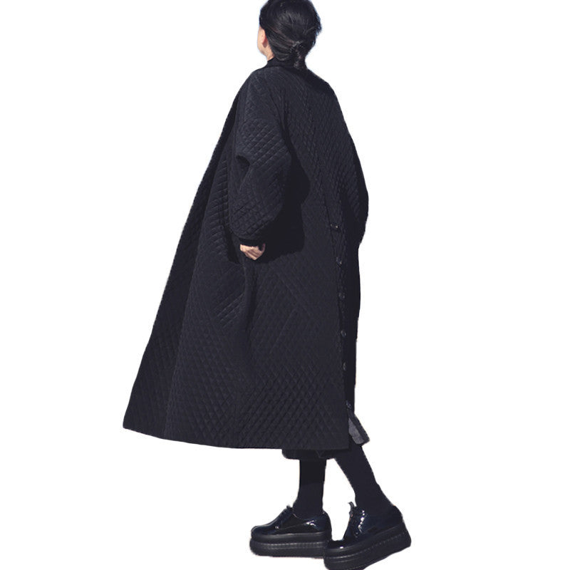 Online discount shop Australia - European and American Big Brand Long Loose Black Windbreaker Long Trench Coat for Women