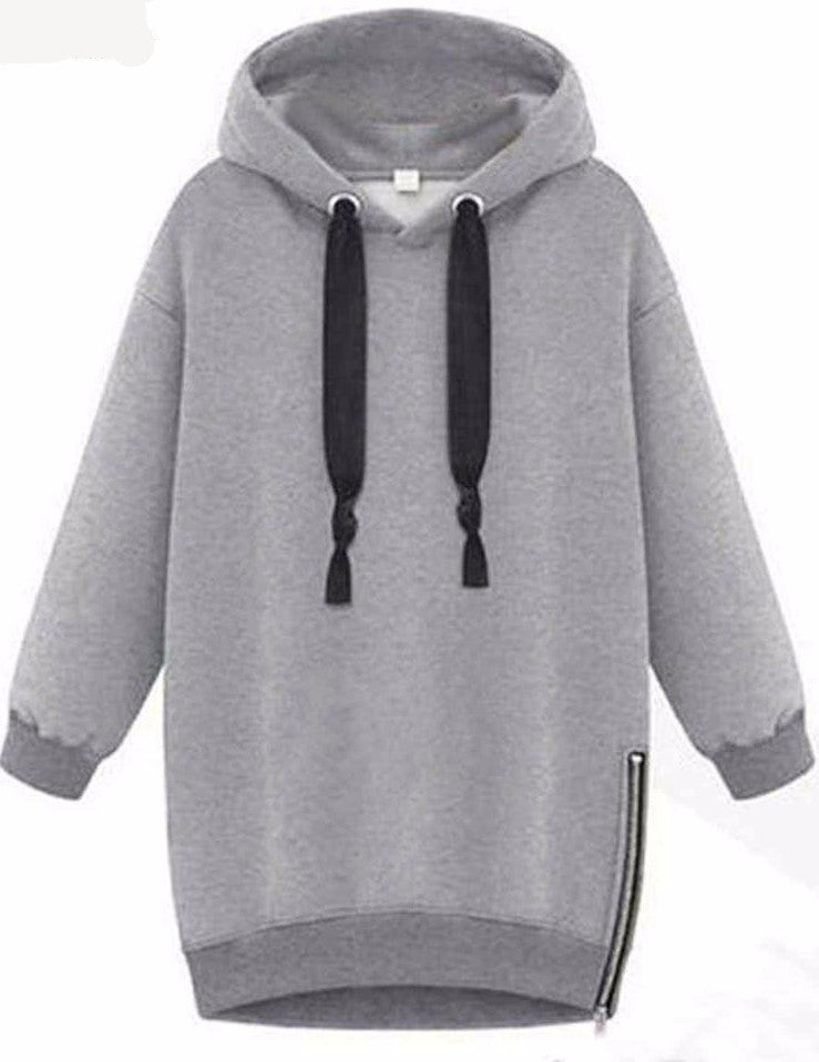 Online discount shop Australia - 2 Style 4 Colors Plus Size Loose Hooded Jacket Thick Long Sleeve Sweatshirt Korean Style Warm Hoodies
