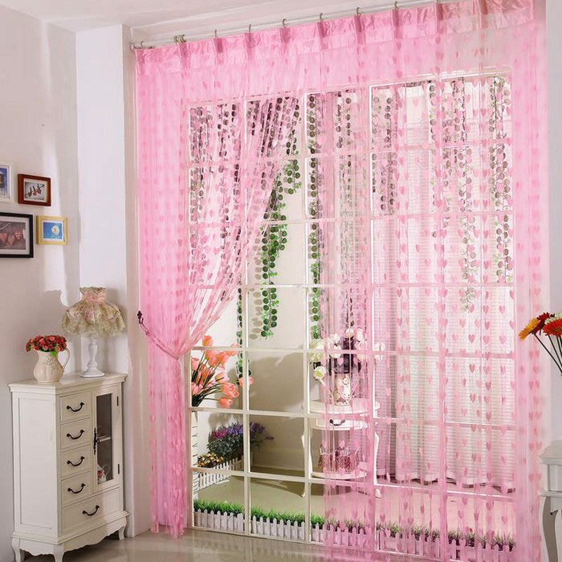 Heart String Curtain Window Door Balcony Home Decoration Children Decorative Curtain for Living Room Bedroom Kitchen