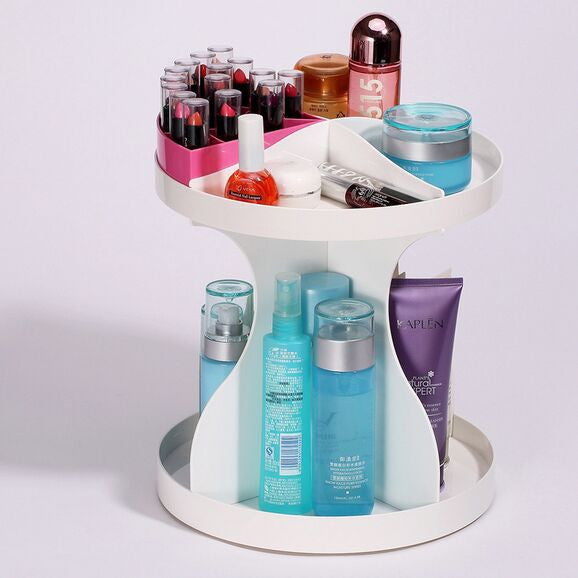 Online discount shop Australia - Fashion Rotating cosmetic box for Skincare bathroom makeup storage Dresser cosmetic organizer Desktop Storage Box rack rotation