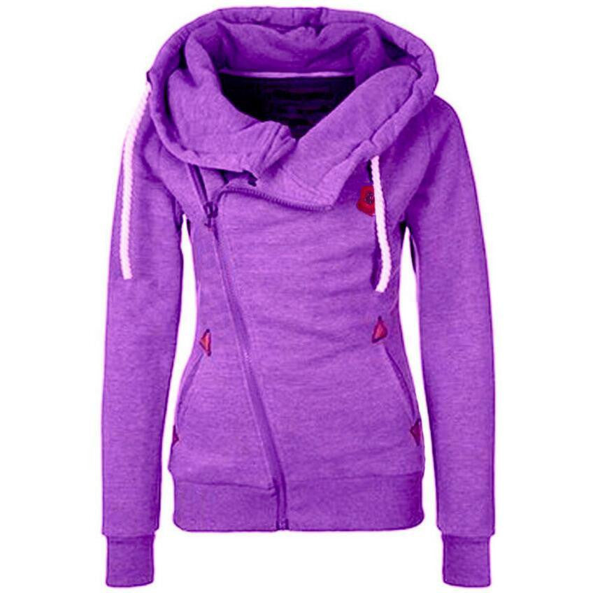 Solid Women Hoodies Sweatshirts Hoodies Women Zipper Design Thicken Hoody Women hooded jacket S-XL Size