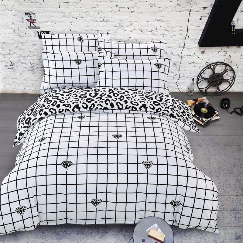 Online discount shop Australia - Bedding Sets Blue feather plus Cotton quilt/Duvet Cover Bed Sheet pillowcase 3/4 pcs Home bedding Queen Full Twin Size