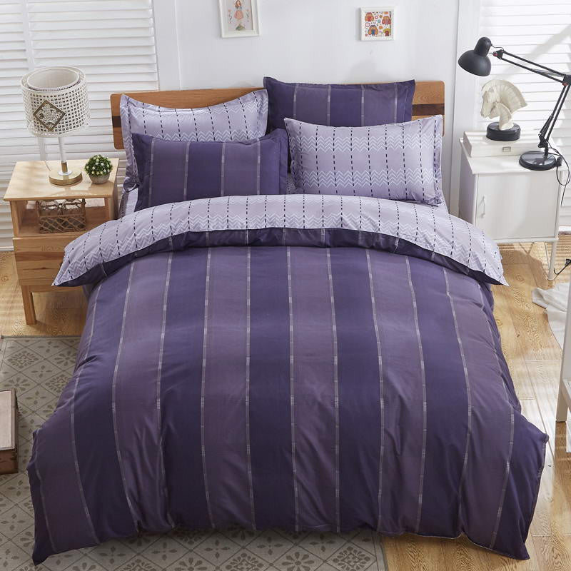 Online discount shop Australia - Bedding Sets Blue feather plus Cotton quilt/Duvet Cover Bed Sheet pillowcase 3/4 pcs Home bedding Queen Full Twin Size