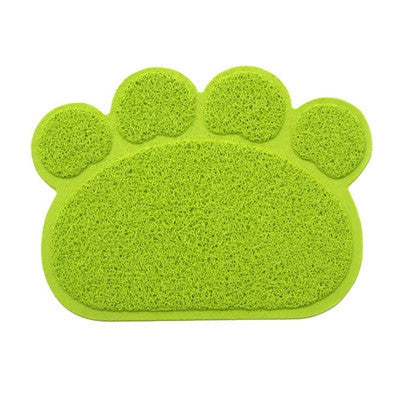 Online discount shop Australia - 30x40cm Cute Waterproof PVC Dog Paw Shape Pet Table Mats Pet Placemat Feeding Dish Bowl Table Pet Supplies