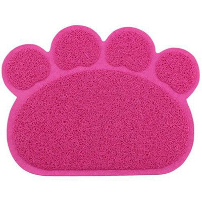 Online discount shop Australia - 30x40cm Cute Waterproof PVC Dog Paw Shape Pet Table Mats Pet Placemat Feeding Dish Bowl Table Pet Supplies