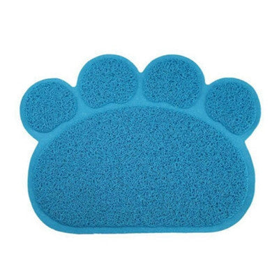 Online discount shop Australia - 30x40cm Cute Waterproof PVC Dog Paw Shape Pet Table Mats Pet Placemat Feeding Dish Bowl Table Pet Supplies