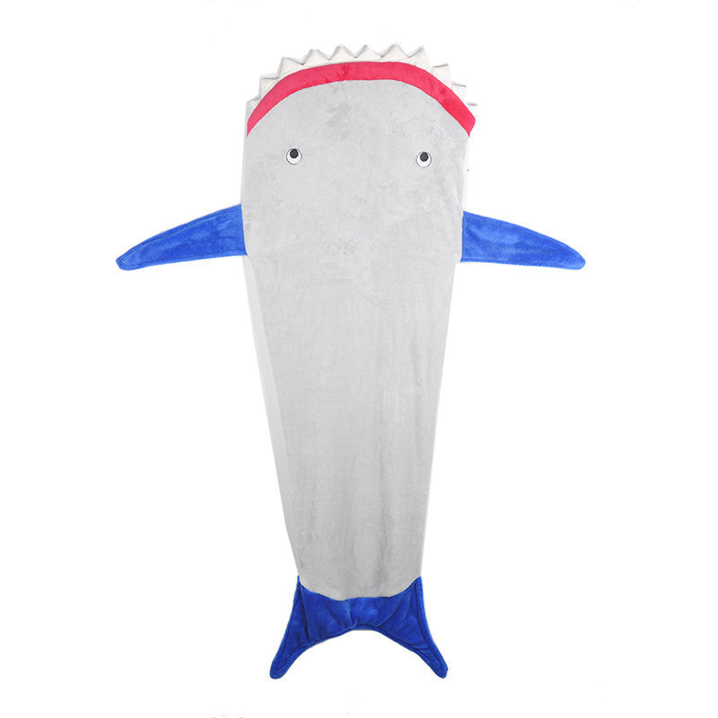 Online discount shop Australia - Christmas Gift  Towel Envelopes Soft Sofa Beds Blankets Shark Sleeping Bag For 5-12T Kids
