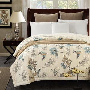 Svetanya Cotton Bedspread American Pastoral print Throws Comforter stiching Duvet Quilt