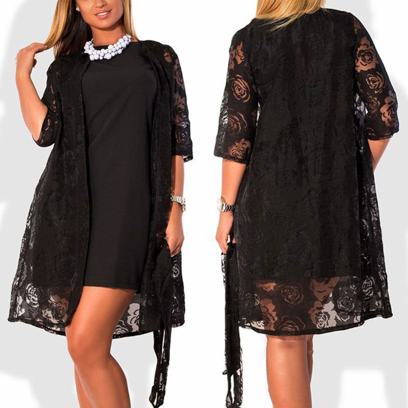 Online discount shop Australia - 2 colors sleeveless elegant blue black solid slim dress straight slim thin plus size sleeveless dresses 5xl 6xl no cape