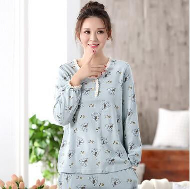 Plus size pajamas bust 96-112cm plus size nightwear big size Sleepwear Pajamas Women Pajama Cotton Pajamas