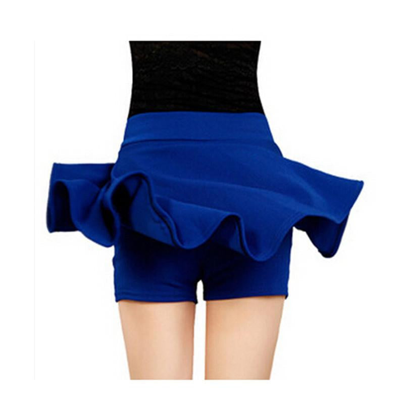 Summer Skirt Women's Solid Shorts Skirts Fashion High Waist Pleated Mini Skirt 7 Color DK6023