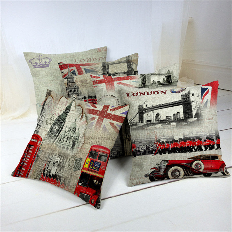 Online discount shop Australia - Fashion Decorative Cushions London Style Throw Pillows Car Home Decor Cushion Decor