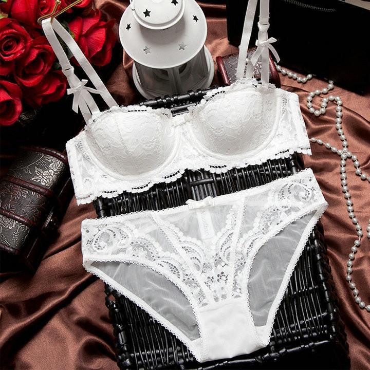 Online discount shop Australia - 32-38 ABCD New arrival sexy lace brassiere briefs set sexy woman girl bra set lace intimates woman underwear set