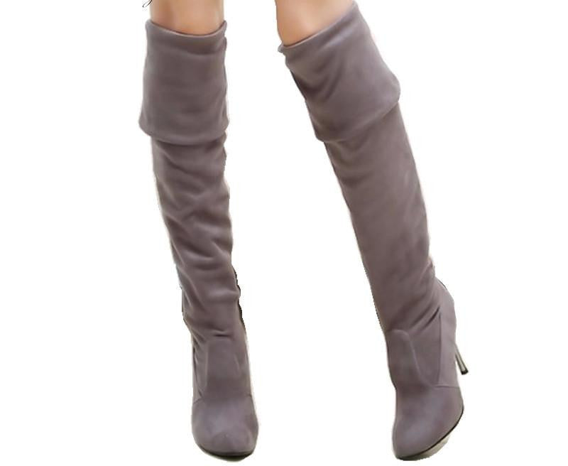 Online discount shop Australia - Big Size 34-43 High Heels Women Boots Over the Knee High Boots Party Sexy Lady Fashion Woman Shoes New