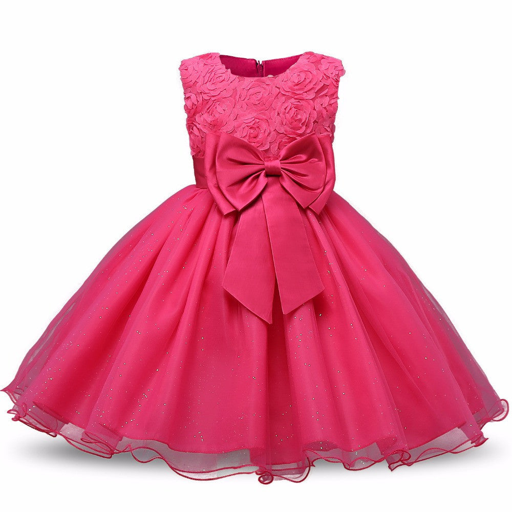 Dresses Princess Baby girls Clothes Children Clothing Wedding party Kids Dress for girl 5 6 7 Birthday