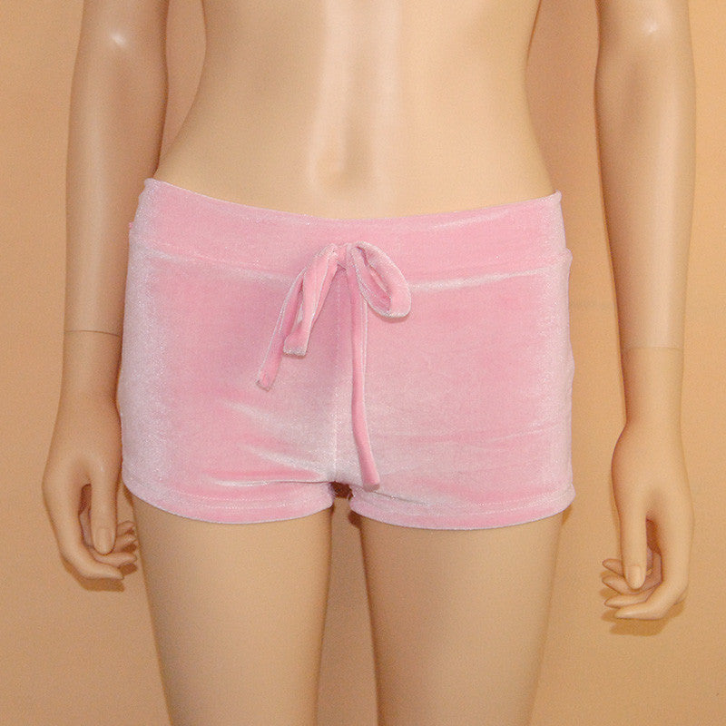 Online discount shop Australia - Fashion Women velvet Elastic shorts casual High waist sexy elegant skinny shorts Nigh Club Wear 70104