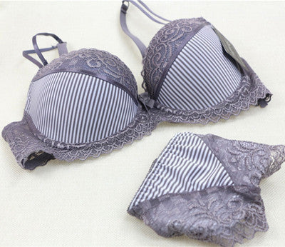 Online discount shop Australia - Intimates Sexy B Cup Bra Brief Sets Luxury Lace Push Up Bra Set Women Underwear Set Girl brassiere fashion lingerie set