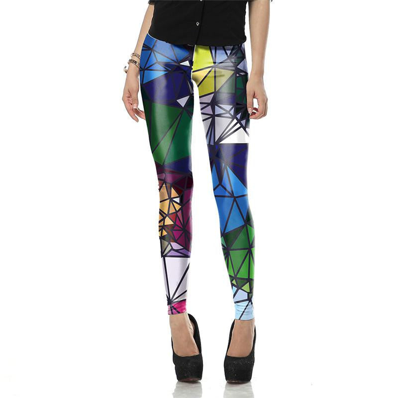 Women leggings 3D Printed color legins Ray fluorescence leggins pant legging for Woman