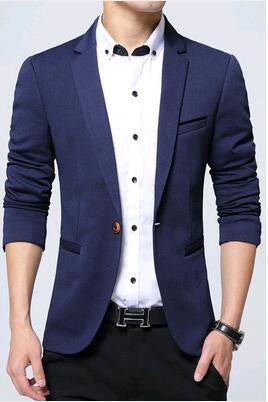 Mens Fashion Brand Blazer casual Slim Fit suit jacket Male blazers Mens coat Wedding dress Terno Masculino Plus Size 5XL