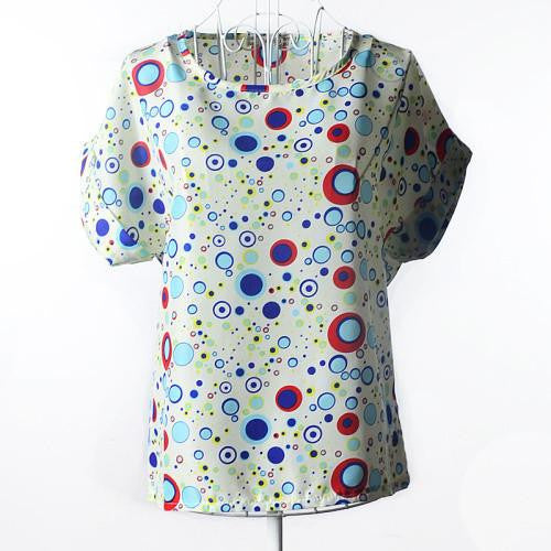 Women Colorful Birds Printed Plus Size Blouse Women Clothes