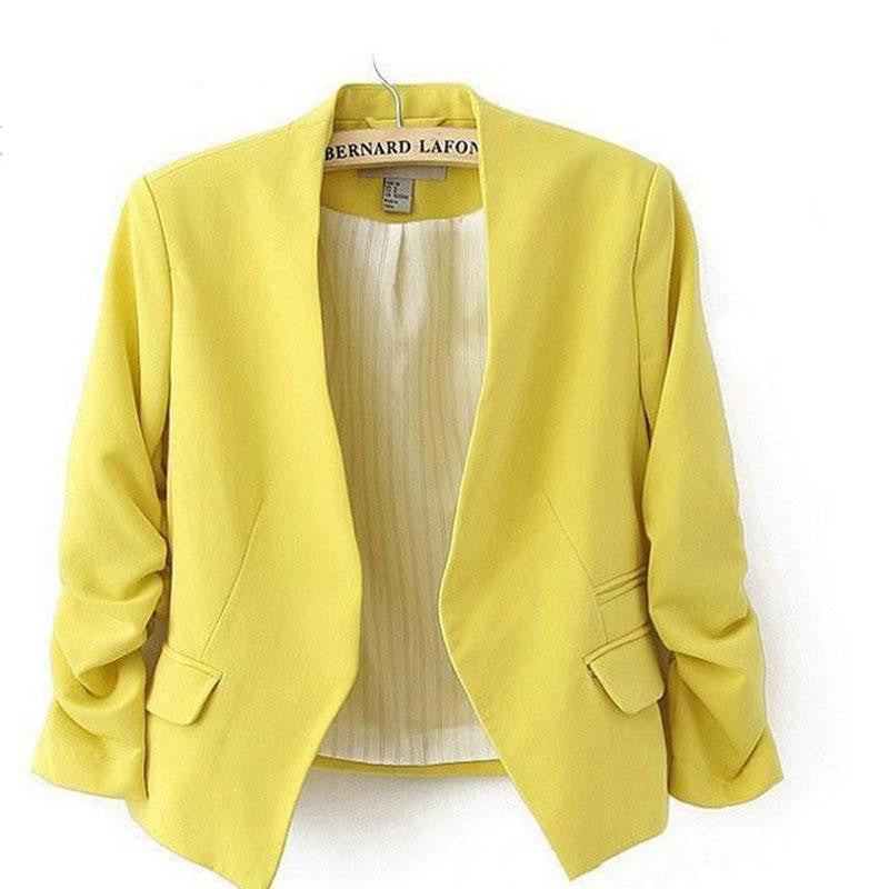 Online discount shop Australia - New  short jackets Candy Color Women outwear Slim Short Design Suit Coat S/M/L/XL LD0606