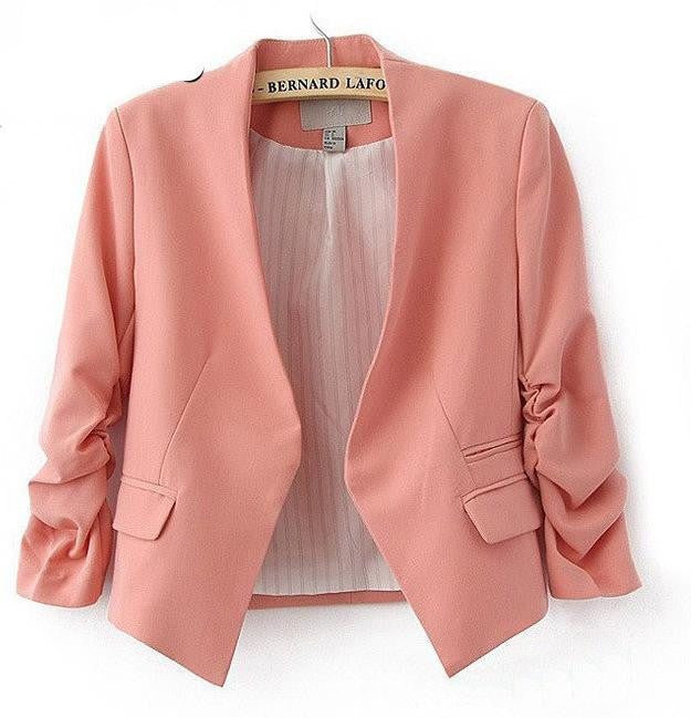 Online discount shop Australia - New  short jackets Candy Color Women outwear Slim Short Design Suit Coat S/M/L/XL LD0606