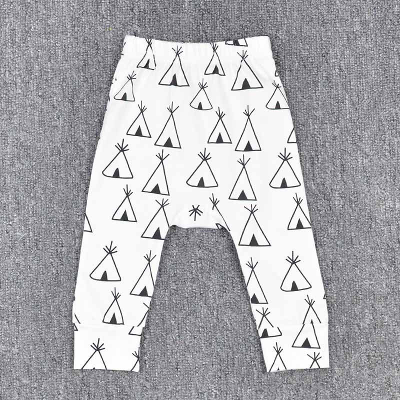 Online discount shop Australia - Baby Girls Boys Pants Cotton Harem Pants Cartoon Geometry Printed Pants Toddler Children Clothes Trousers