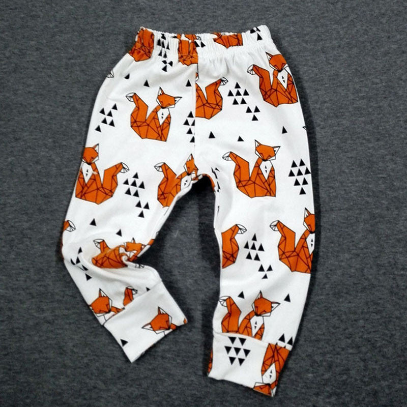 Online discount shop Australia - Baby Girls Boys Pants Cotton Harem Pants Cartoon Geometry Printed Pants Toddler Children Clothes Trousers