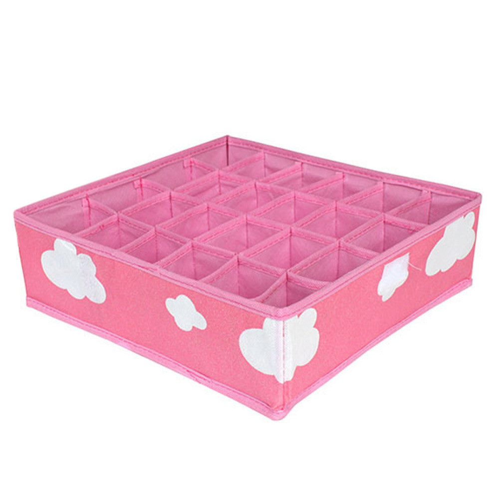 Online discount shop Australia - 3 in 1 Pink Storage Boxes Organizer for Underwear Bra Folding Closet Drawer Divider Boxes for Ties Socks Bra Underwear Organizer