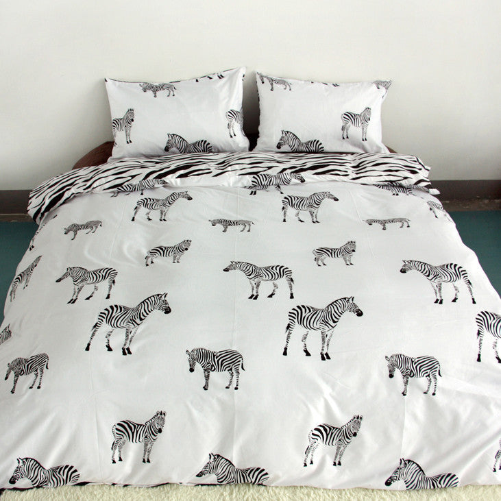 Online discount shop Australia - Black And White Printing Activity Bedding sets Super King Queen,Star Duvet Quilt cover set,Bedroom Bedding,Home Textiles#ZY15