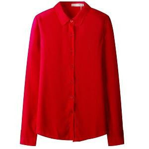 Women Shirt Chiffon shirts Tops Elegant Office Blouse 5 Colors office lady Wear tops Plus Size XXL