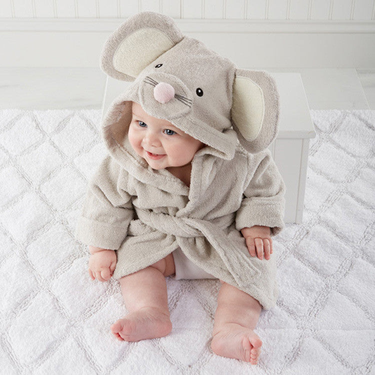 Online discount shop Australia - Children's clothing boys girls Robes new cartoon baby bathrobe Sleepwear and Robe Pink rabbit bear