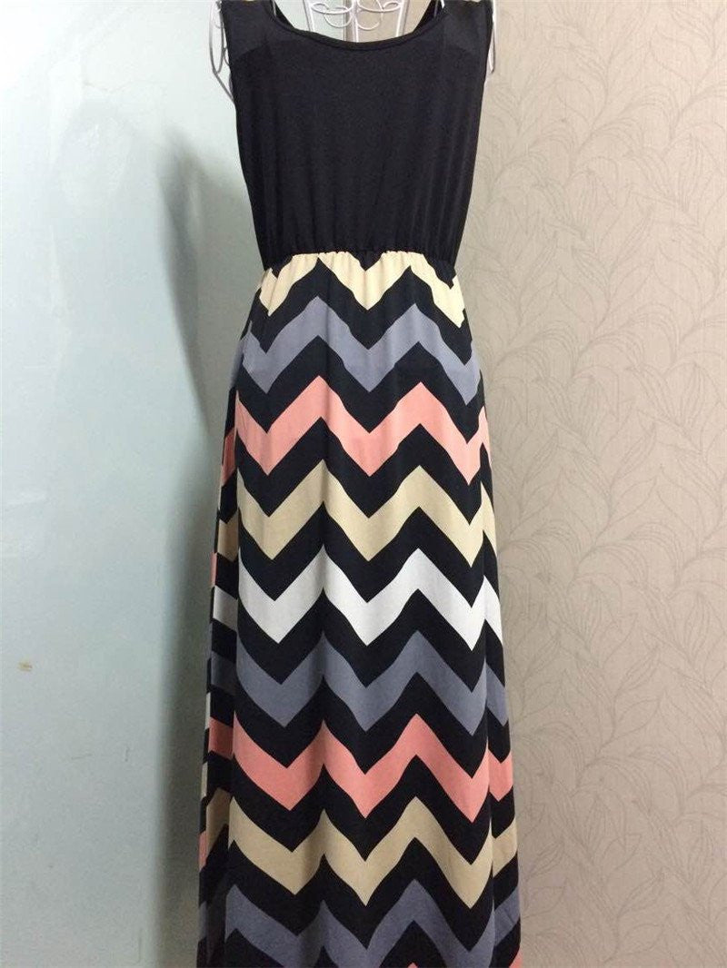 Women Summer Beach Boho Maxi Dress High Brand Striped Print Long Dresses Feminine Plus Size