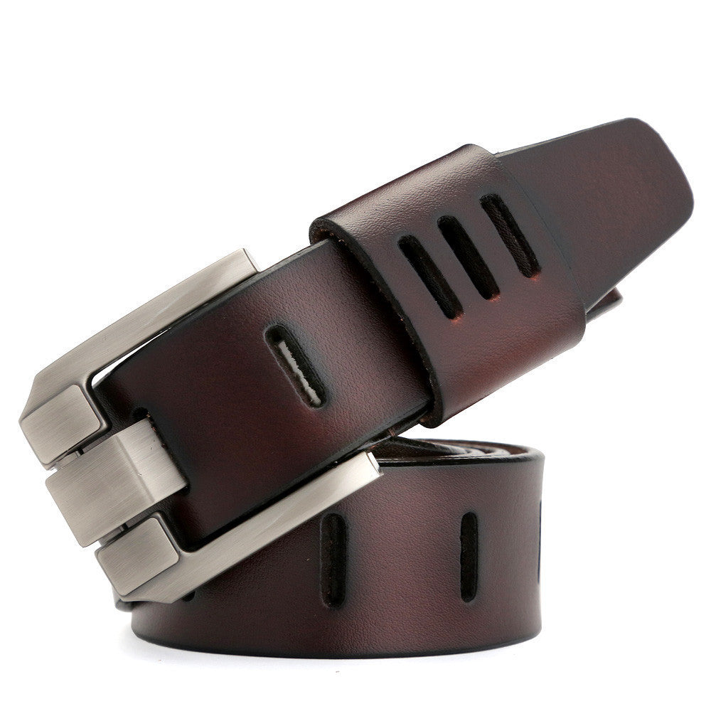 Online discount shop Australia - Designer Belts Men High Quality Genuine Leather Belt Luxury Man Military Style 130CM MU012
