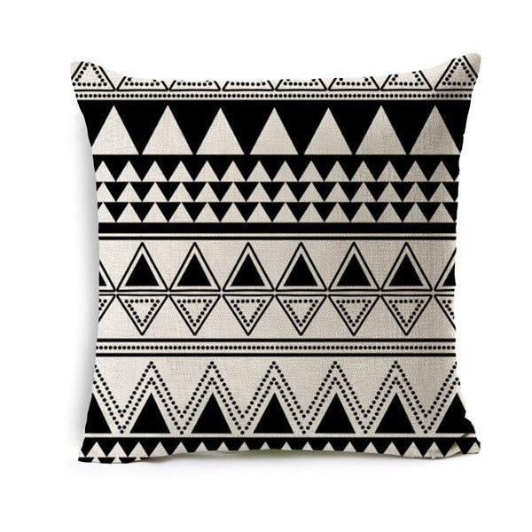 Online discount shop Australia - Deer Animal Cushion Geometric Cotton Linen Pillow Cotton Linen