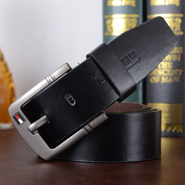 hot PU leather mens belt black pin buckle belts for men designer famous belt luxury male strap