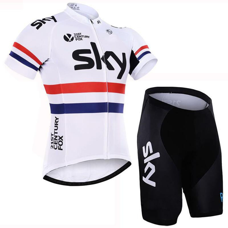 Team sky Pro Cycling Jersey set Cycling clothing Breathable Mountain Bike Clothes Quick Dry Bicycle Sportswear Cycling Set